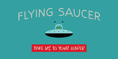 Flying Saucer Font Poster 5