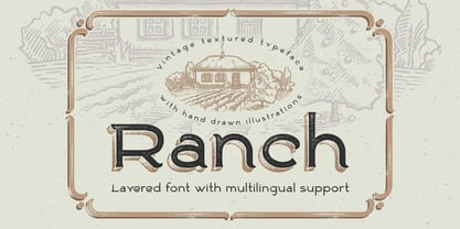 Ranch Vintage Fuente Póster 6