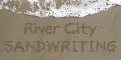 River City Sandwriting Fuente Póster 1