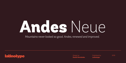 Andes Neue Font Poster 1