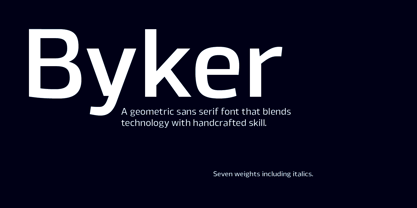 Byker Font Poster 1