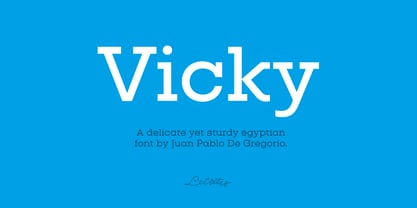 Vicky Font Poster 10