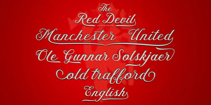 The Red Devil Script Font Poster 6