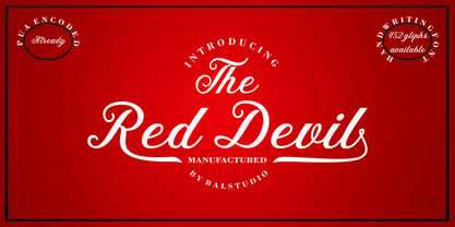 The Red Devil Script Font Poster 7