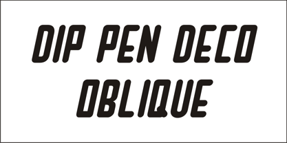 Dip Pen Deco JNL Font Poster 1