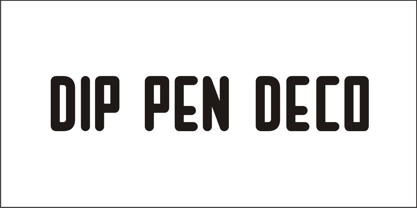 Dip Pen Deco JNL Font Poster 3