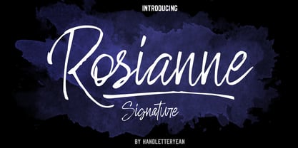 Rosianne Font Poster 1