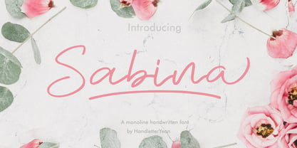 Sabina Font Poster 1