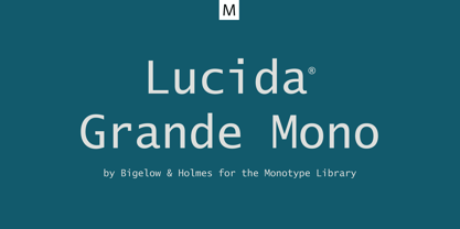 Lucida Grande Mono Font Poster 5