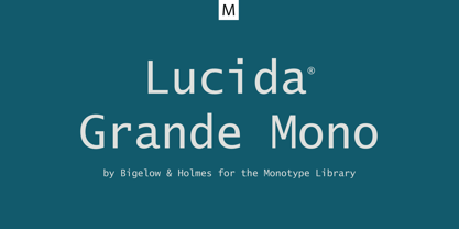 Lucida Grande Mono Fuente Póster 5