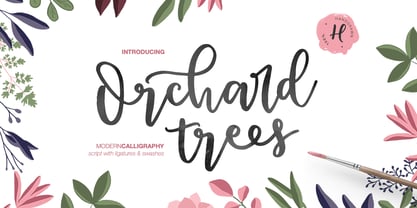 Orchard Trees Font Poster 6