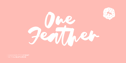 One Feather Font Poster 6