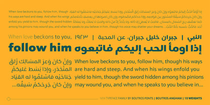 Boutros Angham Font Poster 4