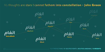 Boutros Angham Font Poster 3