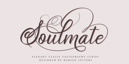 Soulmate Font Poster 5