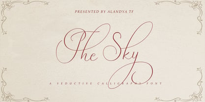 The Sky Font Poster 7