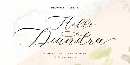 Hello Diandra Font Poster 11