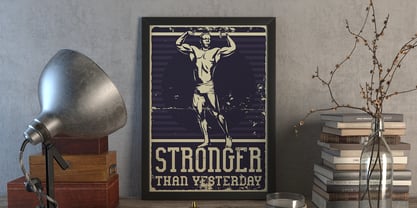 Bodybuilder Font Poster 2