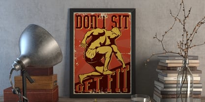 Bodybuilder Font Poster 4