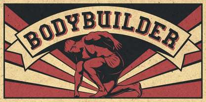 Bodybuilder Font Poster 10