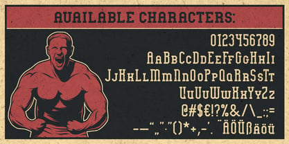 Bodybuilder Font Poster 11