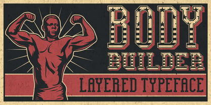 Bodybuilder Font Poster 12