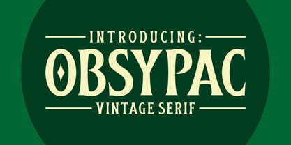 Obsypac Font Poster 8