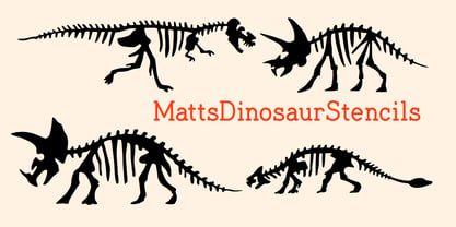 MattsDinosaurStencils Fuente Póster 4