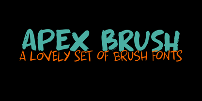 Apex Brush Font Poster 5
