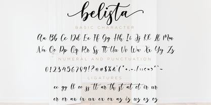 Belista Font Poster 2