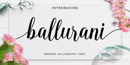 Ballurani Script Font Poster 5
