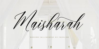 Maisharah Script Font Poster 8