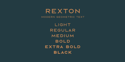 Rexton Font Poster 1