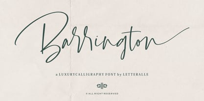 Barrington Font Poster 15