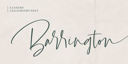 Barrington Font Poster 1