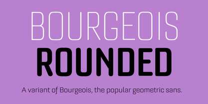 Bourgeois Rounded Font Poster 8