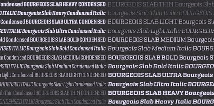 Bourgeois Slab Font Poster 1