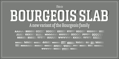 Bourgeois Slab Font Poster 6