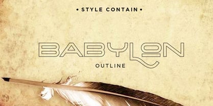 Babylon Font Poster 4