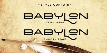 Babylon Font Poster 3