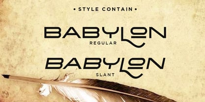 Babylon Font Poster 2