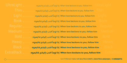Boutros Angham Font Poster 2