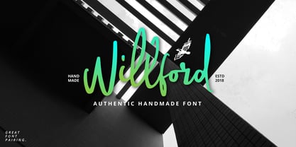 Willford Brush Font Poster 8