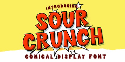 Sour Crunch Font Poster 5
