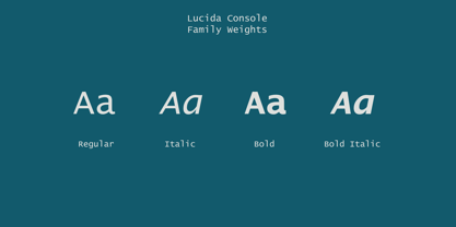 Lucida Console Fuente Póster 2