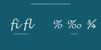 Lucida Handwriting Font Poster 3