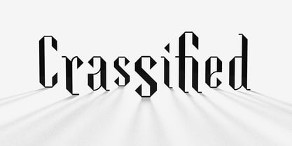 Crassified Font Poster 5