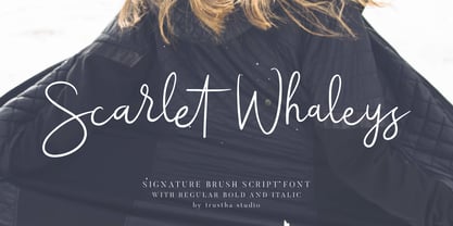 Scarlet Whaleys Font Poster 1