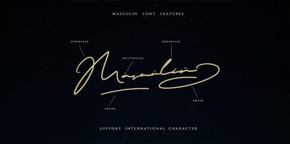 Masculin Font Poster 2