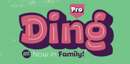 Ding Pro Font Poster 1